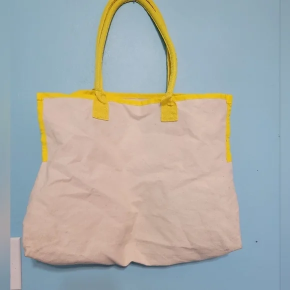 Ulta Canvas Tote Bag | Yellow, Sunshine - Picture 3 of 5